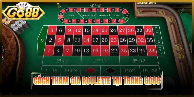 Cách tham gia Roulette tại Go88