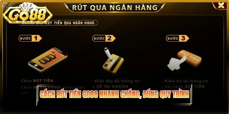 Cách rút tiền Go88 nhanh chóng, đúng quy trình